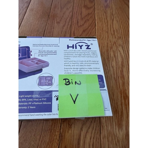 HiYZ Bento Box for Kids, kids lunch box with 5-Compartment, Kids bento Lunch Box - Picture 10 of 10